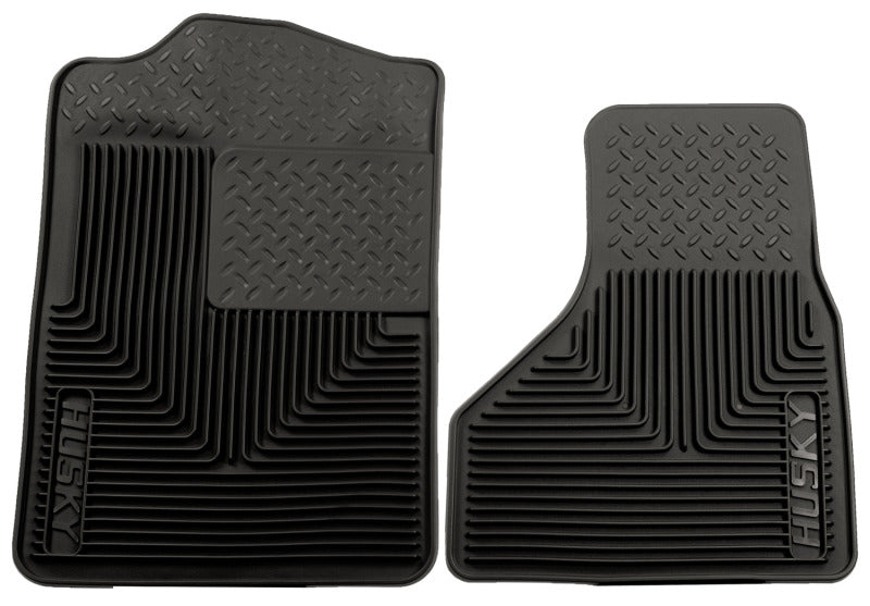 Husky Liners 08-10 Ford F-250/F-350/F-450 SuperDuty Heavy Duty Black Front Floor Mats Husky Liners Floor Mats - Rubber AXOPROS