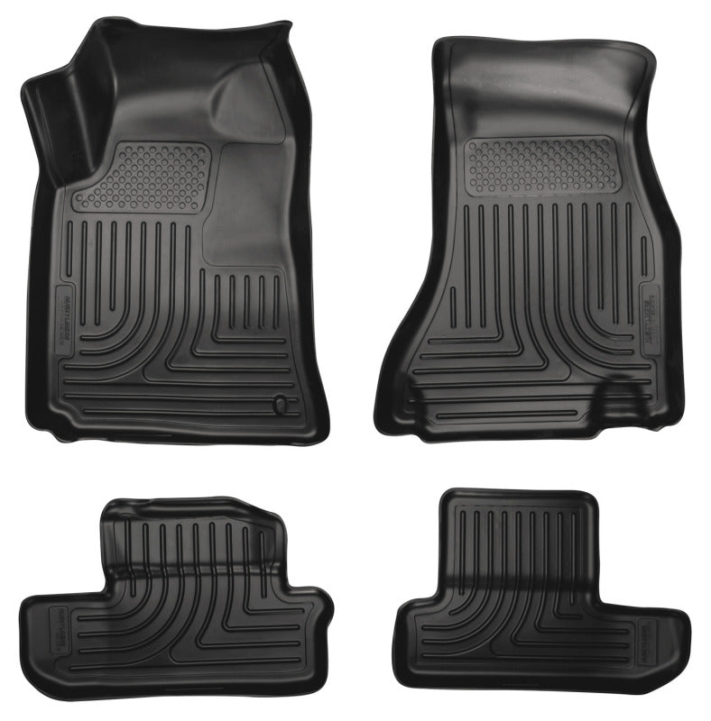 Husky Liners 08-12 Dodge Challenger WeatherBeater Combo Black Floor Liners Husky Liners Floor Mats - Rubber AXOPROS