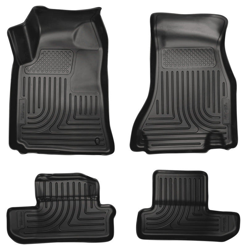Husky Liners 08-12 Dodge Challenger WeatherBeater Combo Black Floor Liners Husky Liners Floor Mats - Rubber AXOPROS