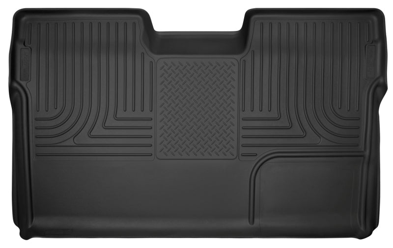 Husky Liners 09-14 Ford F-150 SuperCrew Cab X-Act Contour Second Row Seat Floor Liner - Black Husky Liners Floor Mats - Rubber AXOPROS