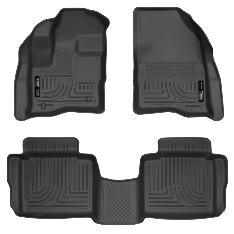 Husky Liners 10-13 Ford Taurus WeatherBeater Combo Black Floor Liners Husky Liners Floor Mats - Rubber AXOPROS