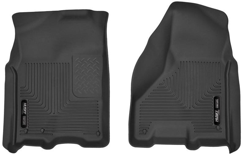 Husky Liners 12-13 Dodge Ram 1500/ 12 2500 & 3500 X-Act Contour Black Front Floor Liners Husky Liners Floor Mats - Rubber AXOPROS