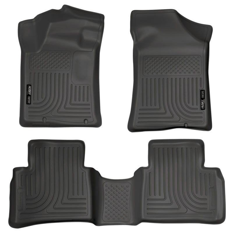 Husky Liners 13 Nissan Altima Weatherbeater Black Front & 2nd Seat Floor Liners Husky Liners Floor Mats - Rubber AXOPROS
