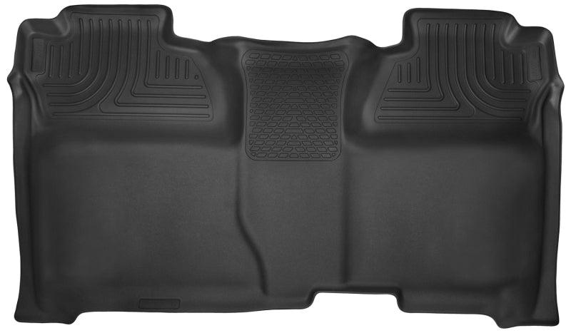 Husky Liners 14-15 Chevy Silverado Crew Cab X-Act Contour Black 2nd Row Floor Liners Husky Liners Floor Mats - Rubber AXOPROS