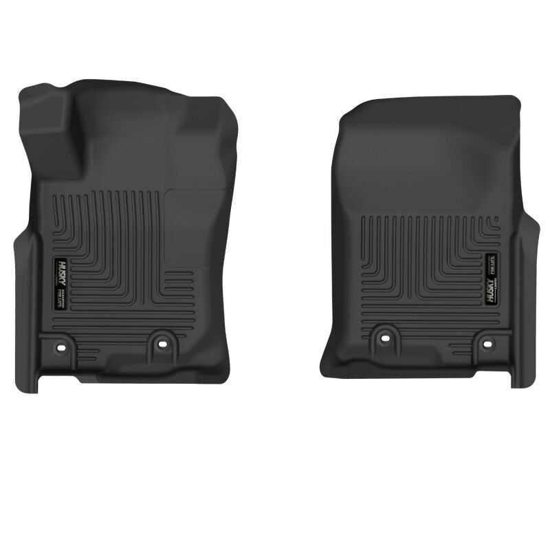 Husky Liners 14-21 Lexus GX460 / 13-21 Toyota 4Runner X-Act Contour Black Front Floor Liners Husky Liners Floor Mats - Rubber AXOPROS