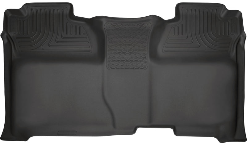 Husky Liners 14 Chevrolet Silverado 1500/GMC Sierra 1500 WeatherBeater Black 2nd Seat Floor Liners Husky Liners Floor Mats - Rubber  AXOPROS