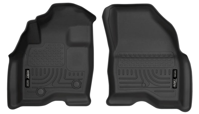 Husky Liners 15-17 Ford Explorer WeatherBeater Black Front Floor Liners Husky Liners Floor Mats - Rubber AXOPROS