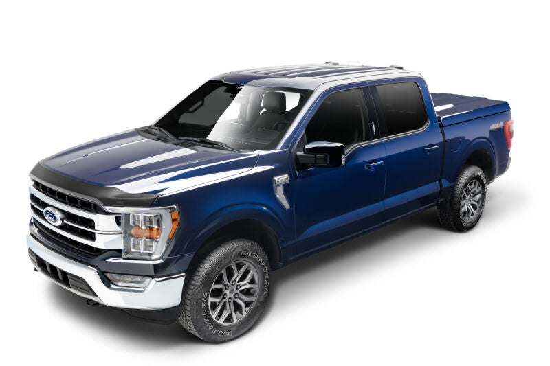 Husky Liners 15-20 Ford F-150 Excl. Raptor Aeroskin Low Profile - Matte Black Husky Liners Hood Deflectors AXOPROS