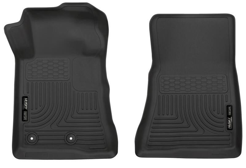 Husky Liners 15-22 Ford Mustang X-act Contour Series Front Floor Liners - Black Husky Liners Floor Mats - Rubber AXOPROS