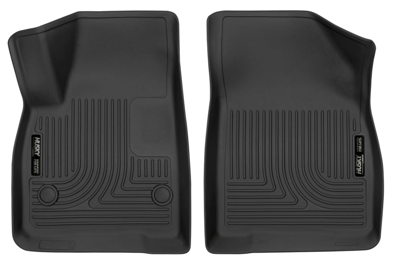 Husky Liners 17-23 Cadillac XT5/17-23 GMC Acadia 2nd Row Bench X-Act Contour Black Front Floor Liner Husky Liners Floor Mats - Rubber AXOPROS