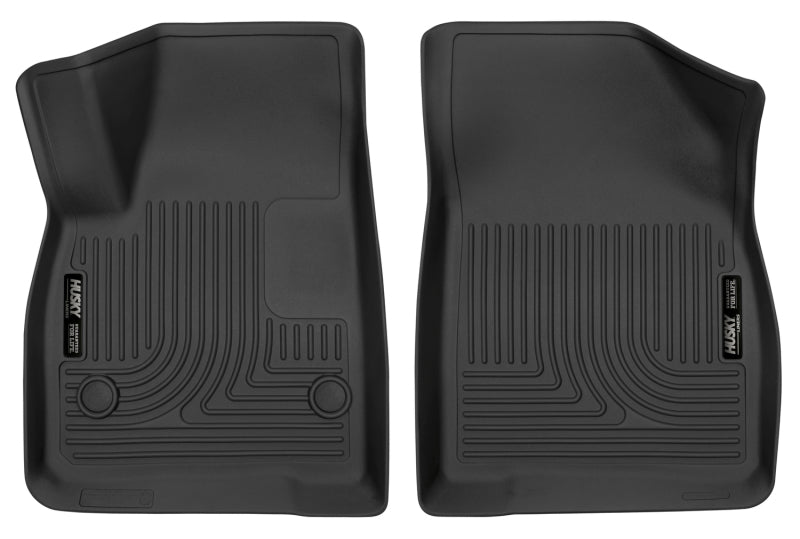 Husky Liners 17-23 Cadillac XT5/17-23 GMC Acadia 2nd Row Bench X-Act Contour Black Front Floor Liner Husky Liners Floor Mats - Rubber AXOPROS