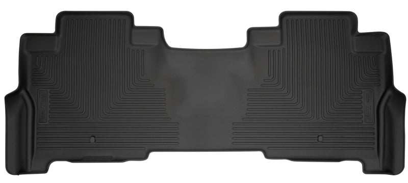 Husky Liners 18-22 Ford Expedition WeatherBeater Second Row Black Floor Liners Husky Liners Floor Mats - Rubber AXOPROS