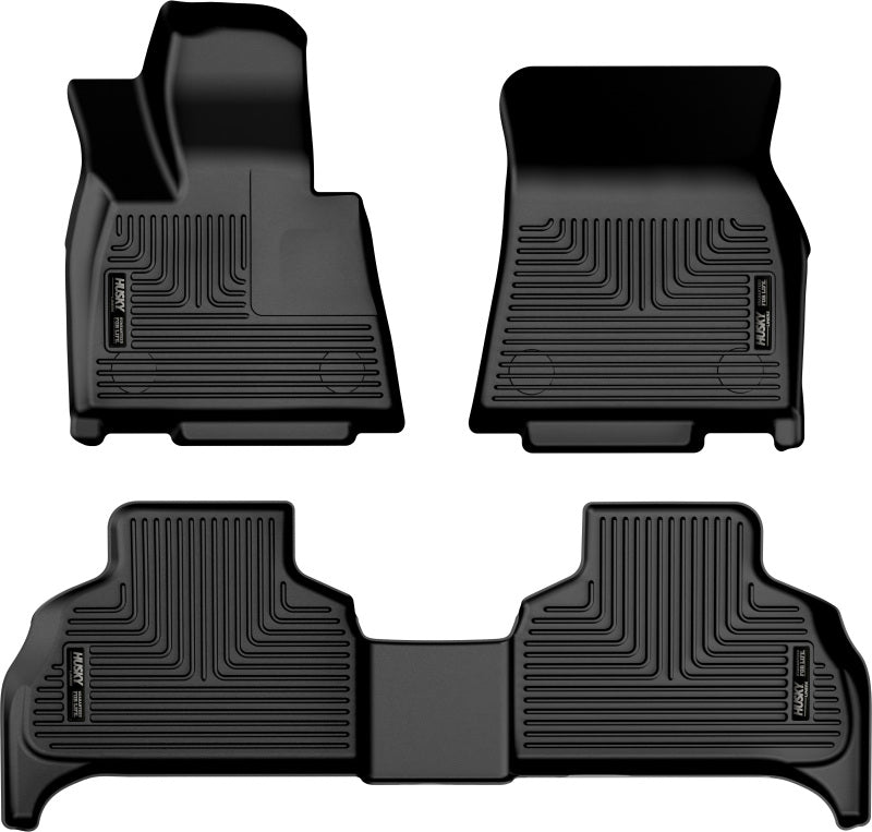Husky Liners 19-23 BMW X5 Weatherbeater Black Front & 2nd Seat Floor Liners Husky Liners Floor Mats - Rubber AXOPROS