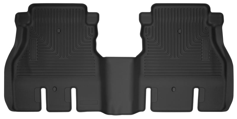 Husky Liners 19-24 JLU Jeep Wrangler 4 Door X-Act Contour Black Floor Liners (2nd Seat) Husky Liners Floor Mats - Rubber AXOPROS