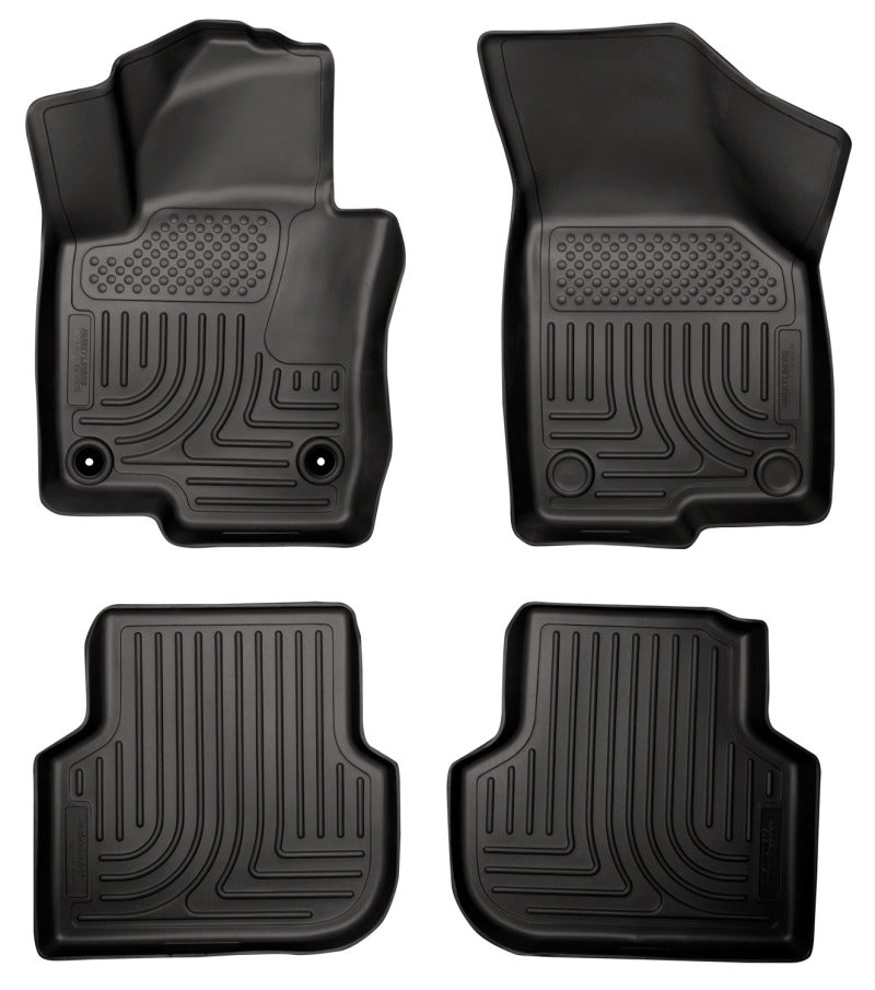Husky Liners 2011 Volkswagen Jetta (Sedan) WeatherBeater Combo Black Floor Liners Husky Liners Floor Mats - Rubber AXOPROS