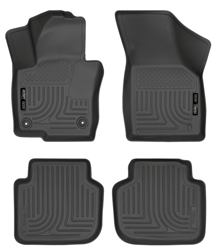 Husky Liners 2012 Volkswagen Passat WeatherBeater Combo Black Floor Liners Husky Liners Floor Mats - Rubber AXOPROS