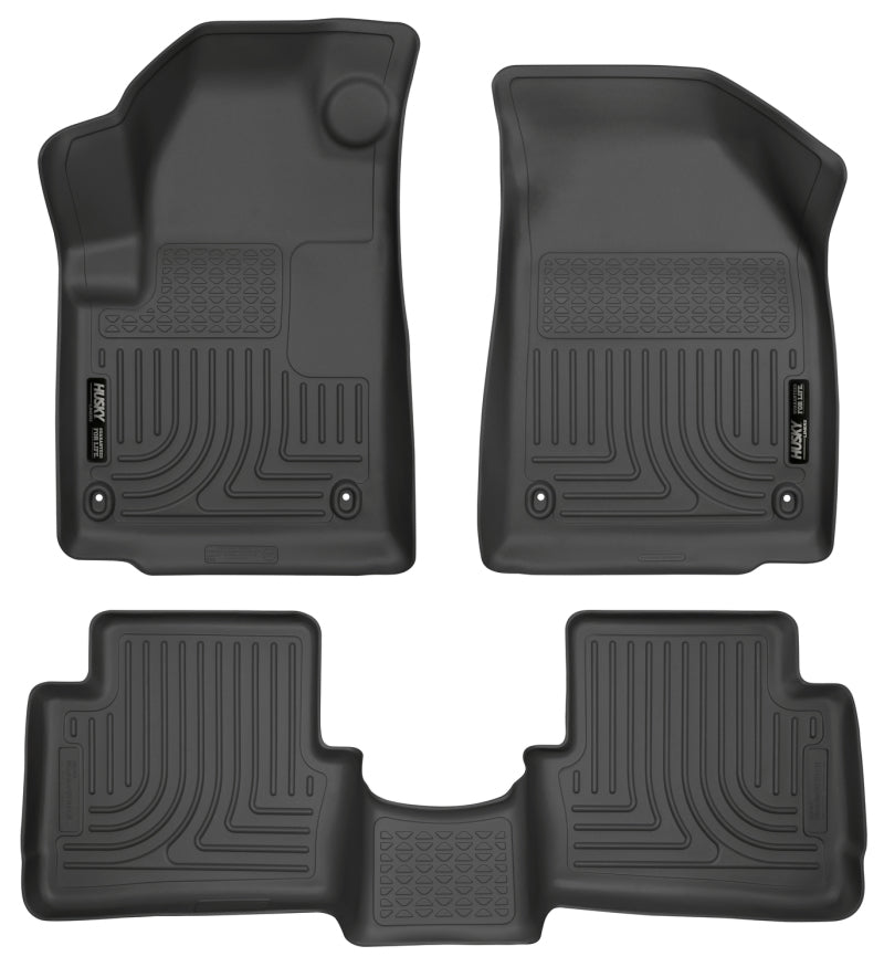Husky Liners 2013 Dodge Dart WeatherBeater Black Front & 2nd Seat Floor Liners Husky Liners Floor Mats - Rubber AXOPROS