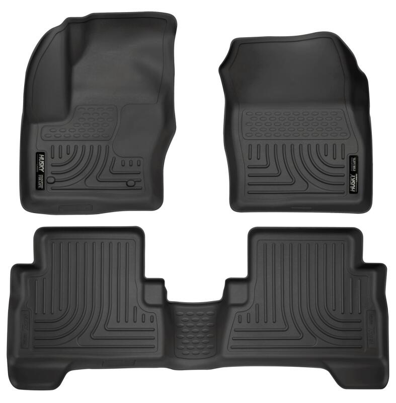 Husky Liners 2013 Ford Escape WeatherBeater Combo Black Floor Liners Husky Liners Floor Mats - Rubber AXOPROS