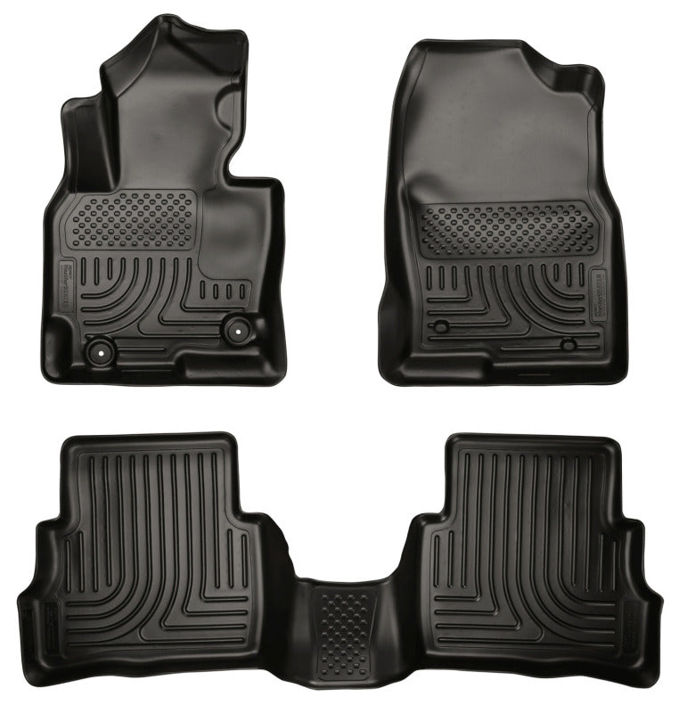 Husky Liners 2013 Mazda CX-5 WeatherBeater Combo Black Floor Liners Husky Liners Floor Mats - Rubber AXOPROS