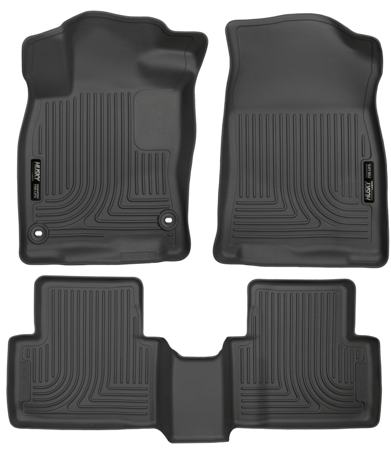 Husky Liners 2016 Honda Civic (4DR) WeatherBeater Combo Black Floor Liners Husky Liners Floor Mats - Rubber AXOPROS