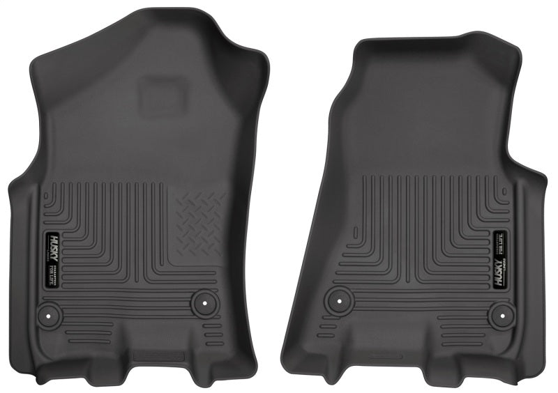 Husky Liners 2019 Ram 1500 Crew Cab WeatherBeater Black Front Row Floor Liners Husky Liners Floor Mats - Rubber AXOPROS