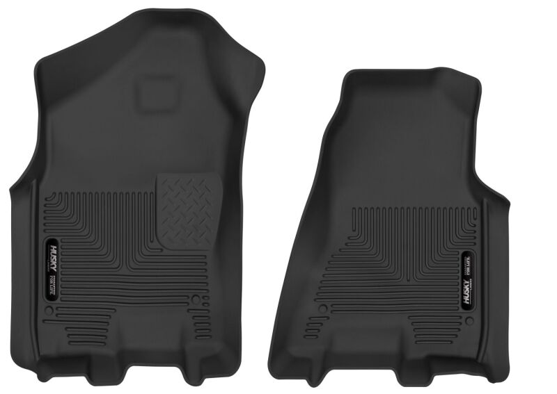 Husky Liners 2019 Ram 1500 Crew Cab WeatherBeater Black Front Row Floor Liners Husky Liners Floor Mats - Rubber AXOPROS