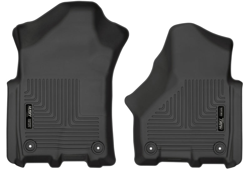 Husky Liners 2019 Ram 2500/3500 Crew Cab/Mega Cab WeatherBeater Black Front Floor Liners Husky Liners Floor Mats - Rubber AXOPROS