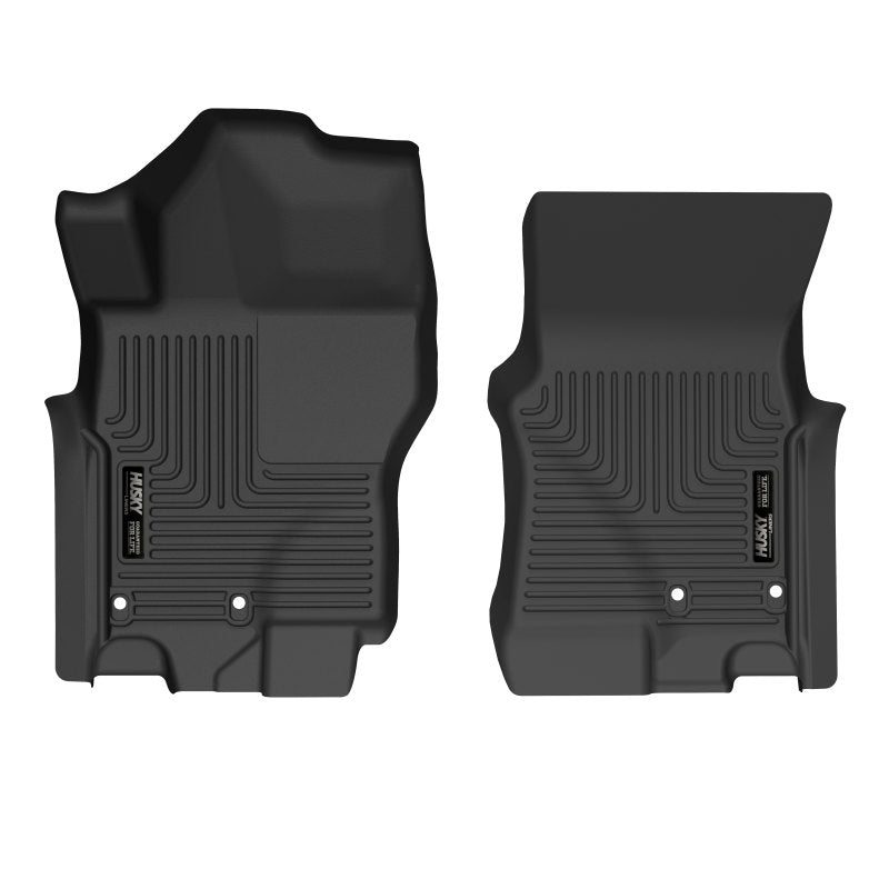 Husky Liners 2022 Nissan Frontier CC Front Floor Liners - Black Husky Liners Floor Mats - Rubber AXOPROS