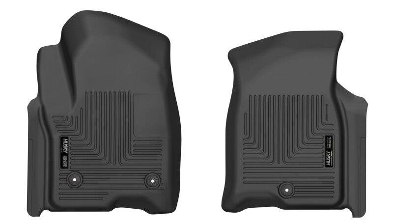 Husky Liners 21-23 Chevy Tahoe / 21-23 Cadillac Escalade X-Act Contour Black Front Seat Floor Liners Husky Liners Floor Mats - Rubber AXOPROS