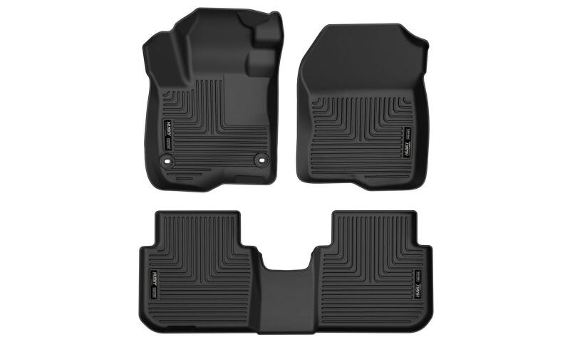 Husky Liners 23-24 Honda CRV Weatherbeater Black Front & 2nd Seat Floor Liners Husky Liners Floor Mats - Rubber AXOPROS