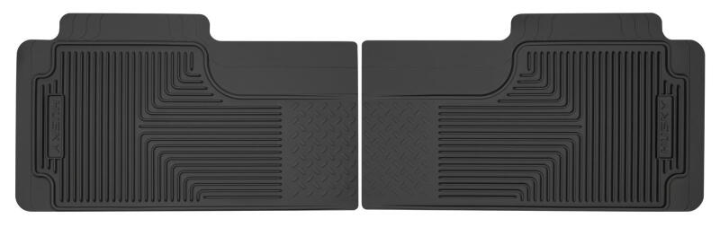 Husky Liners 80-12 Ford F-150/00-05 Ford Excursion Heavy Duty Black 2nd Row Floor Mats Husky Liners Floor Mats - Rubber AXOPROS