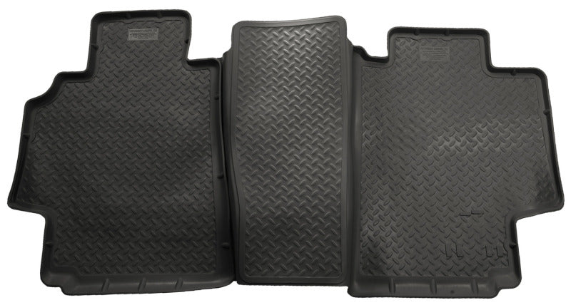 Husky Liners 98-01 Dodge Ram 1500/2500/3500 Quad Cab Classic Style 2nd Row Black Floor Liners Husky Liners Floor Mats - Rubber AXOPROS
