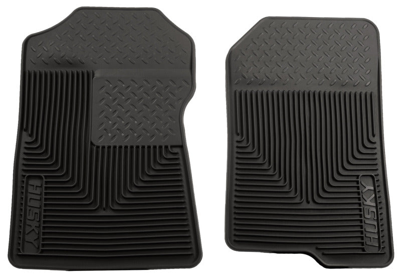 Husky Liners 98-02 Ford Expedition/F-150/Lincoln Navigator Heavy Duty Black Front Floor Mats Husky Liners Floor Mats - Rubber AXOPROS