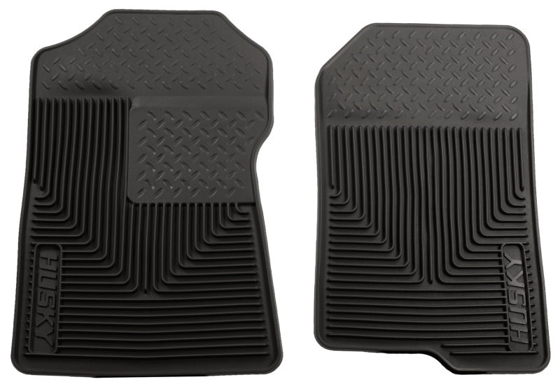 Husky Liners 98-02 Ford Expedition/F-150/Lincoln Navigator Heavy Duty Black Front Floor Mats Husky Liners Floor Mats - Rubber AXOPROS