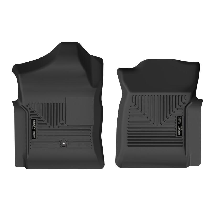 Husky Liners 99-06 Chevrolet Silverado 1500 X-act Contour Front Floor Liners (Black) Husky Liners Floor Mats - Rubber AXOPROS
