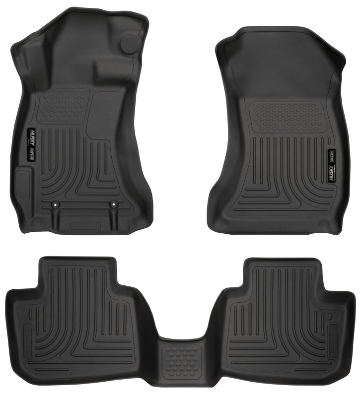 Husky Liners Subaru 12-14 Impreza/2015 WRX/STi WeatherBeater Combo Front&2nd Row Black Floor Liners Husky Liners Floor Mats - Rubber AXOPROS