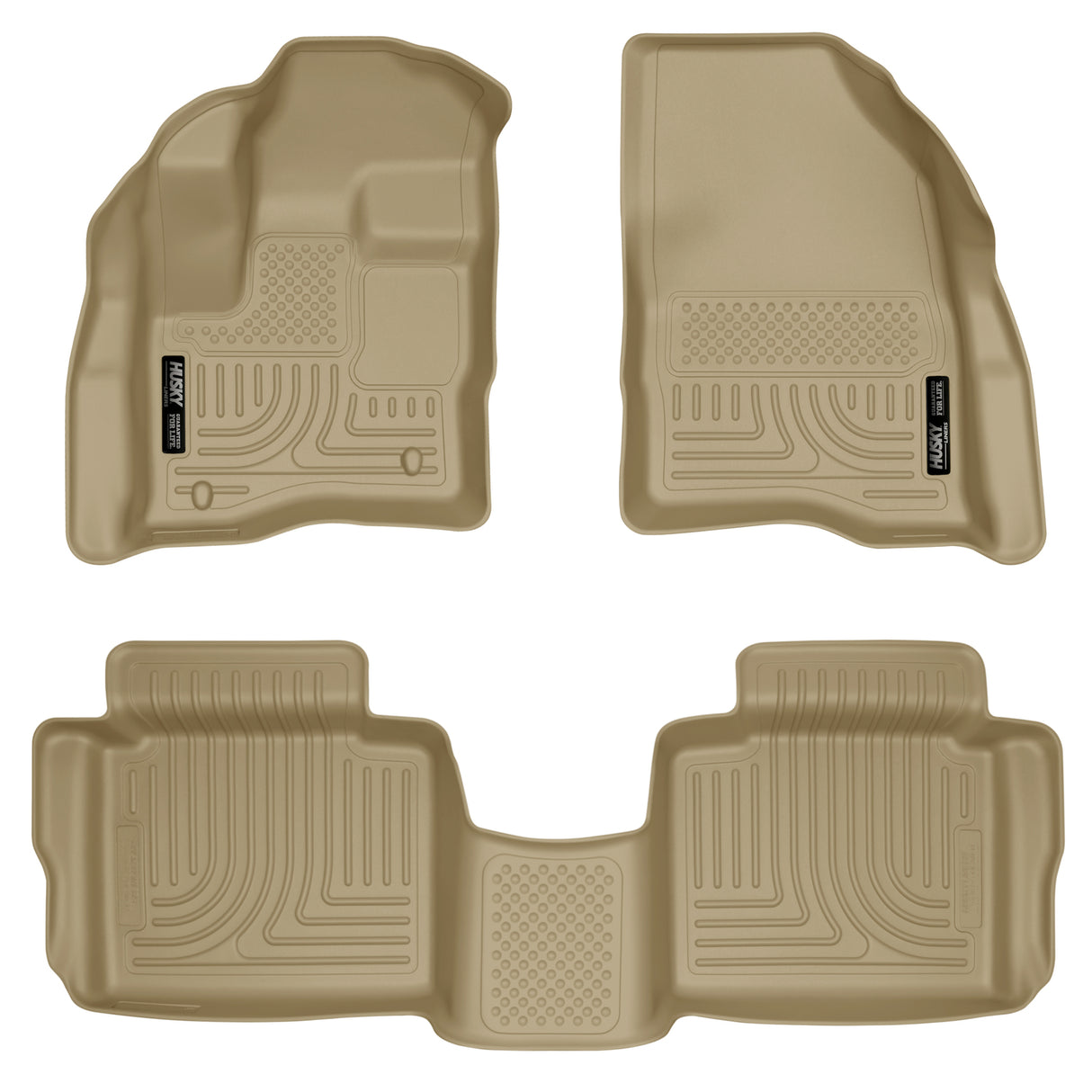 Husky Weatherbeater Front & 2nd Seat Floor Liners 98703 Husky Liners Floor Liner  AXOPROS