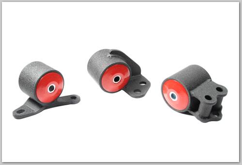 Innovative 92-95 Civic B/D Series Black Steel Mounts 75A Bushings (3 Bolt) Innovative Mounts Engine Mounts AXOPROS