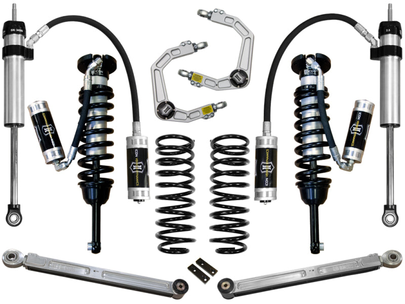 ICON 03-09 Toyota 4Runner/FJ 0-3.5in Stage 5 Suspension System w/Billet Uca ICON Coilovers AXOPROS