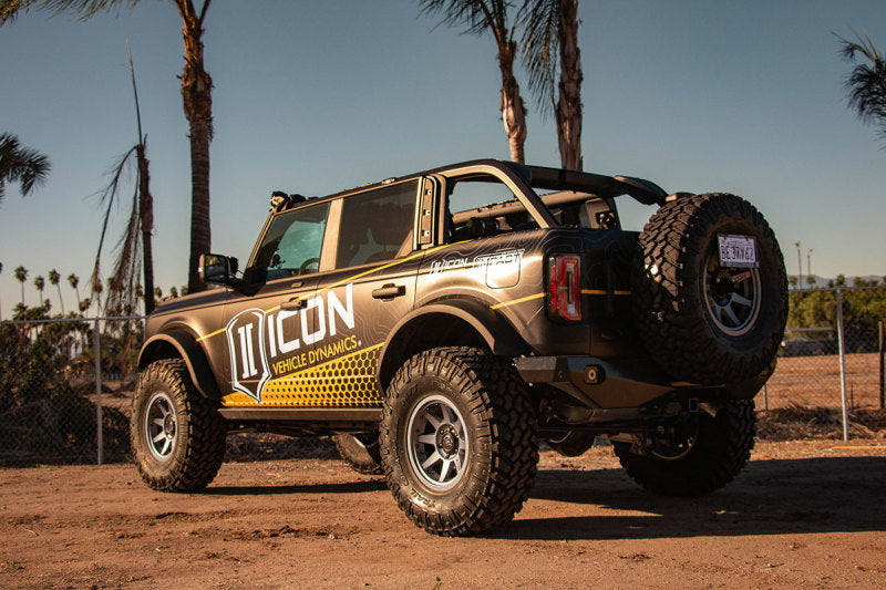 ICON 2021+ Ford Bronco Billet Rear Upper Adjustable Link Kit ICON Suspension Arms & Components AXOPROS