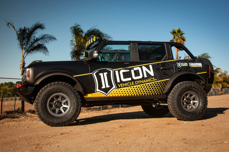 ICON 2021+ Ford Bronco Billet Rear Upper Adjustable Link Kit ICON Suspension Arms & Components AXOPROS