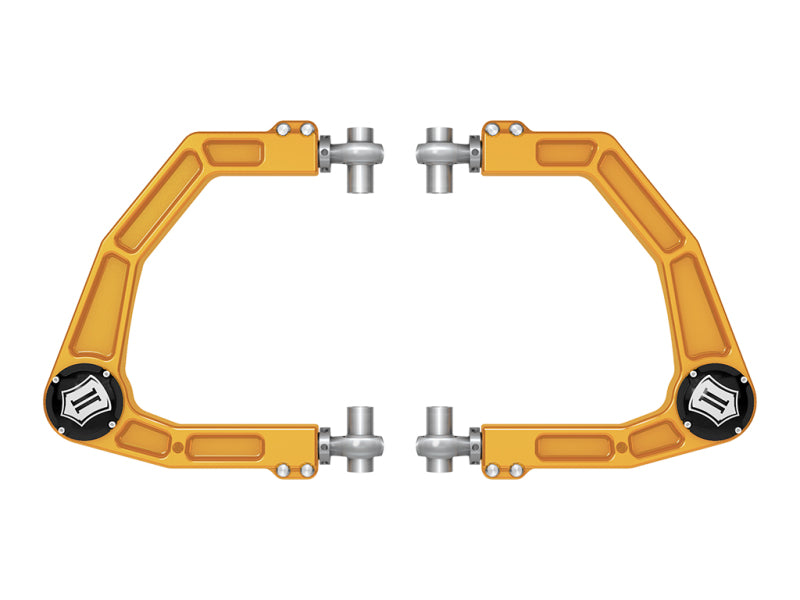 ICON 2024 Toyota Tacoma Billet Upper Control Arm w/ Delta Joint Pro - Gold Anodized ICON Control Arms AXOPROS