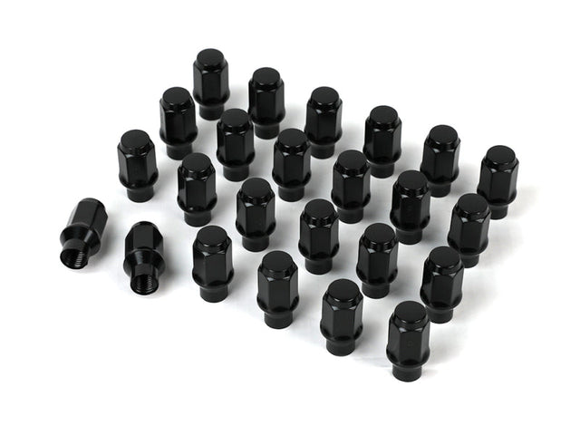 ICON Alloys Lug Nut Kit Black - 14x1.5 - 24 Lug Nuts w/ Custom Shank ICON Lug Nuts  AXOPROS