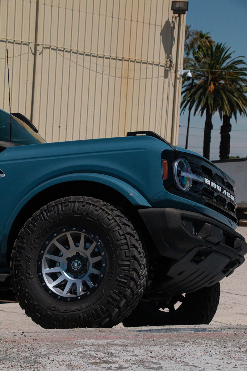 ICON Compression 17x8.5 6x5.5 25mm Offset 5.75in BS 95.1mm Bore Titanium Wheel ICON Wheels - Cast AXOPROS