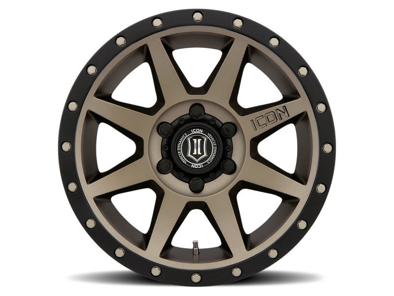 ICON Rebound 17x8.5 6x5.5 25mm Offset 5.75in BS 95.1mm Bore Bronze Wheel ICON Wheels - Cast AXOPROS