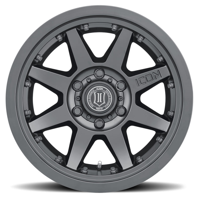 ICON Rebound Pro 17x8.5 5x5 -6mm Offset 4.5in BS 71.5mm Bore Satin Black Wheel ICON Wheels - Cast AXOPROS