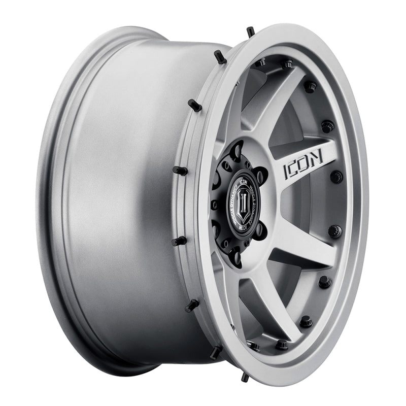 ICON Rebound Pro 17x8.5 6x135 6mm Offset 5in BS 87.1mm Bore Titanium Wheel ICON Wheels - Cast AXOPROS