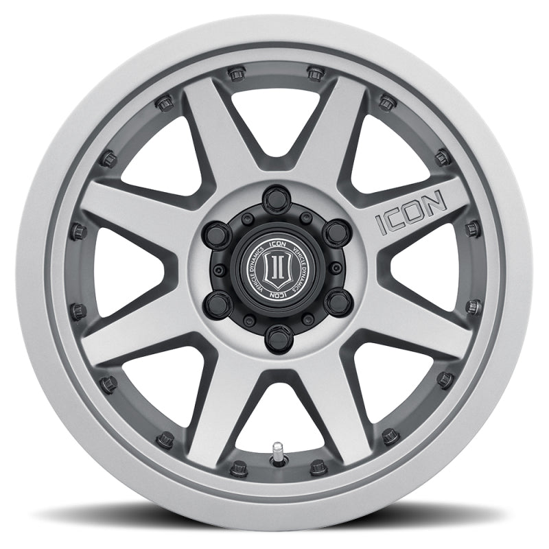 ICON Rebound Pro 17x8.5 6x5.5 0mm Offset 4.75in BS 106.1mm Bore Titanium Wheel ICON Wheels - Cast AXOPROS