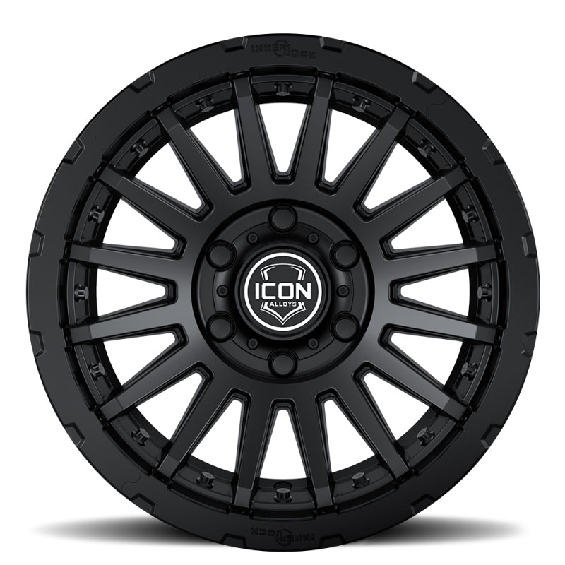 ICON Recon Pro 17x8.5 6x5.5 0mm Offset 4.75in BS 106.1mm Bore Satin Black Wheel ICON Wheels - Cast AXOPROS