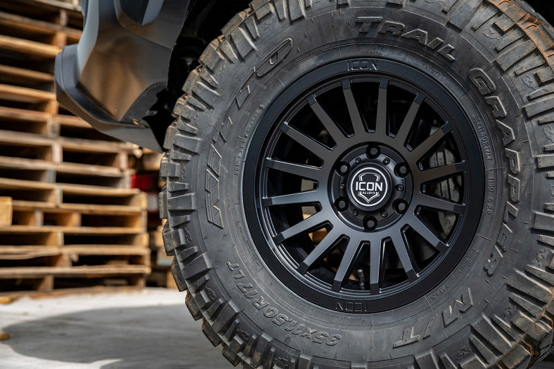 ICON Recon SLX 17x8.5 5x4.5 0mm Offset 4.75in BS 71.5mm Bore Satin Black Wheel ICON Wheels - Cast AXOPROS